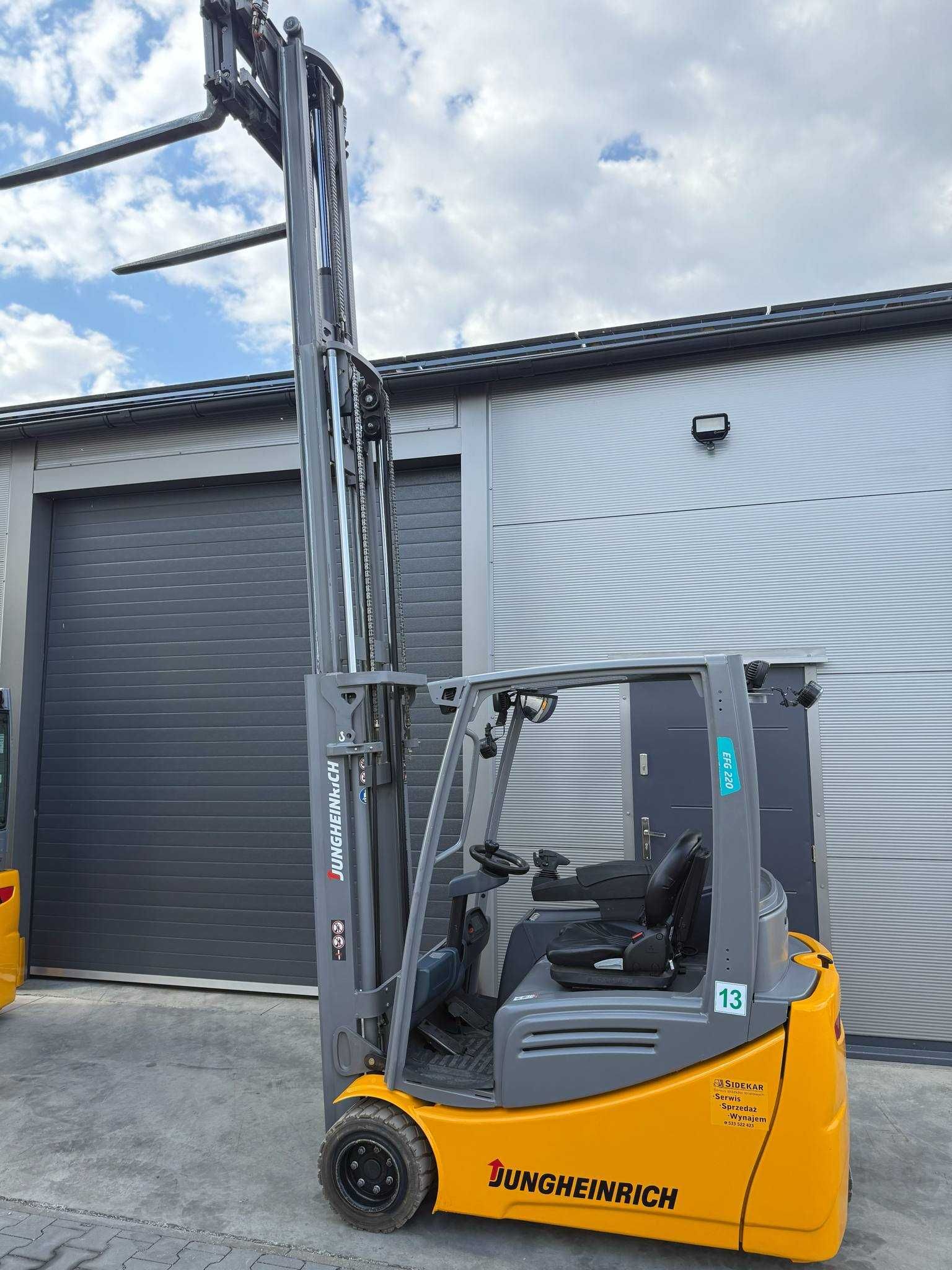 Wózek widłowy Jungheinrich EFG220 Triplex NOWA BATERIA Pozycjoner!