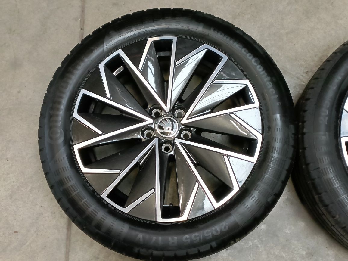 Koła letnie Skoda 17 cali 5x100 Kamiq Scala Fabia Rapid