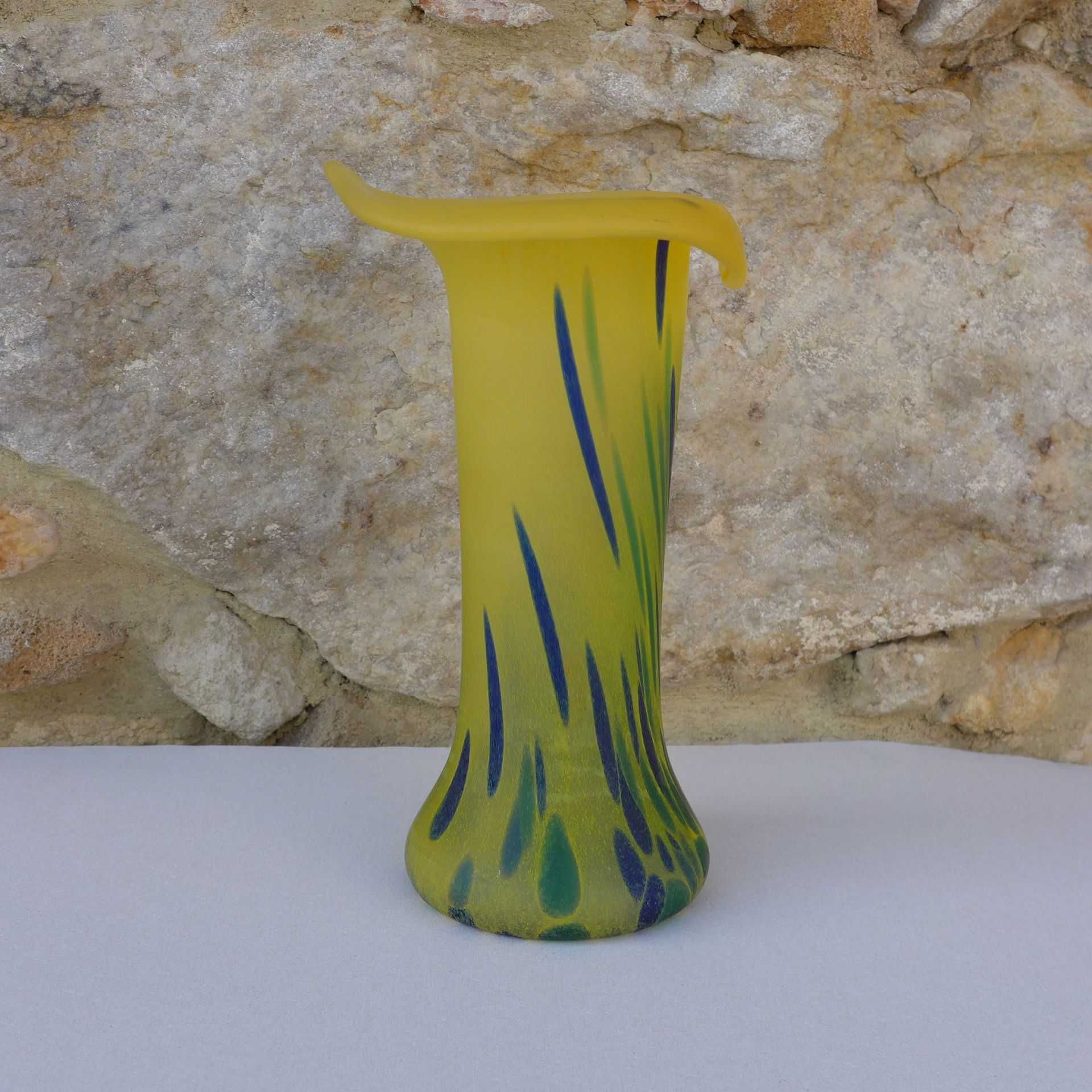 Wazon Szklany Kalia Vintage Mid Century