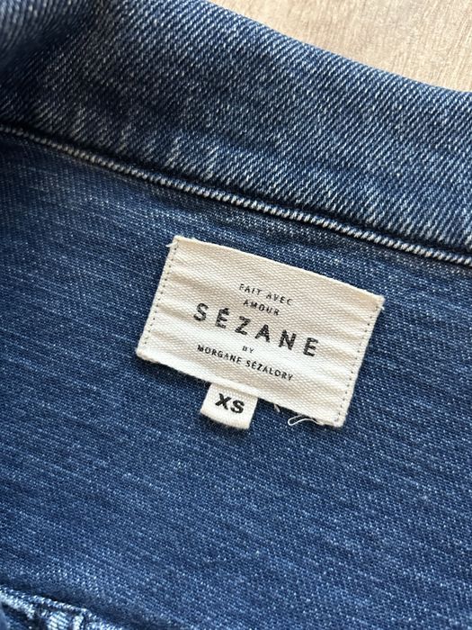 Kurtka jeansowa denim XS Sézane bawełna Will classy