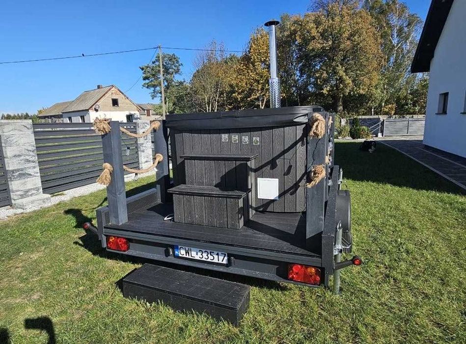 *WYNAJEM* Mobilna Balia Jacuzzi GO - *DUŻA*  Spa, Bania, Ruska Bania