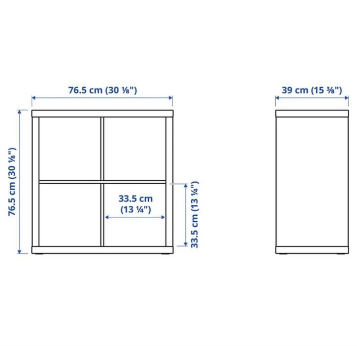 4 KALLAX estantes brancos da IKEA