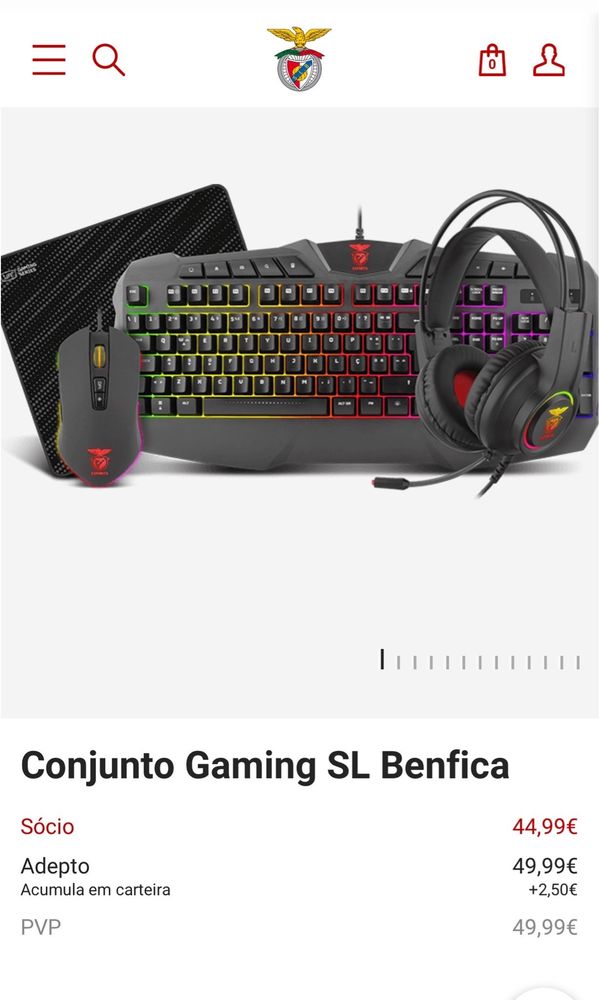 Vendo conjunto completo em caixa novo sem uso para pc