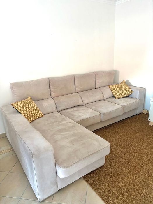 Sofá com chaise longue - muito bom estado