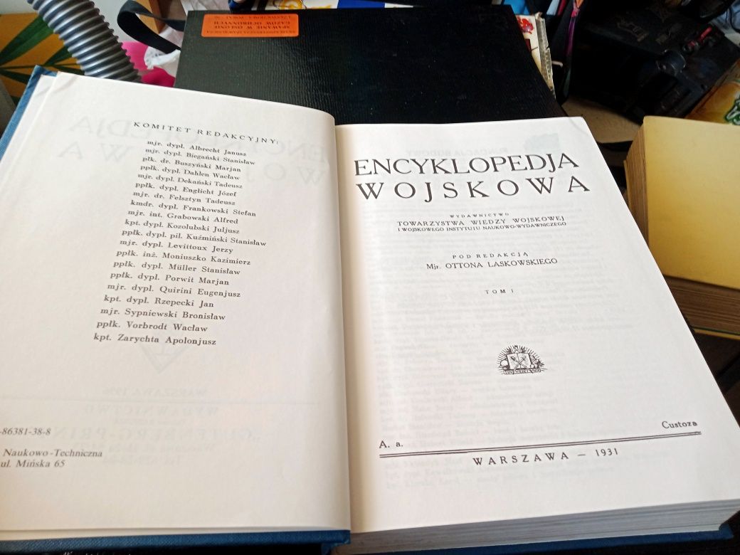 Major Otton Laskowski Encyklopedia wojskowa tom 1