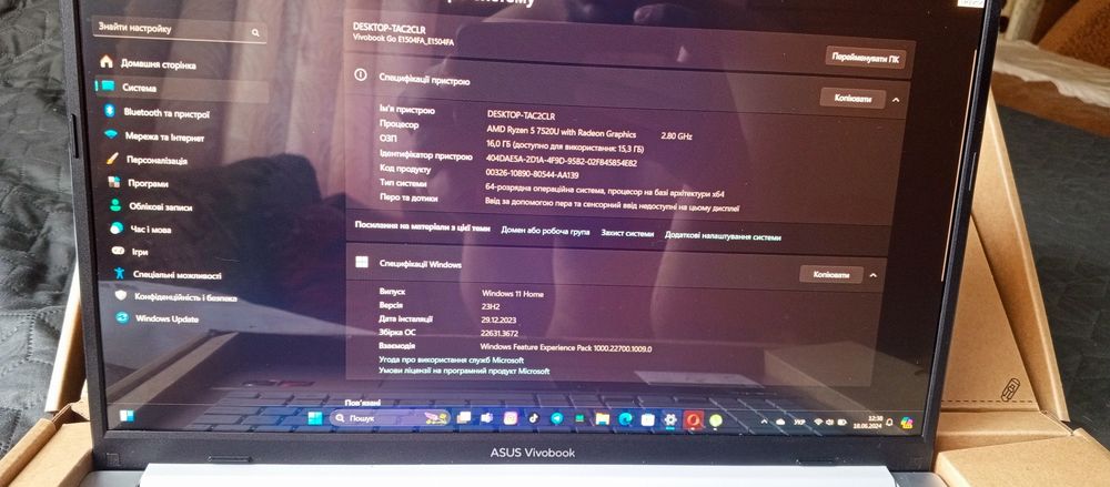 Ноутбук Asus Vivobook Go 15 OLED