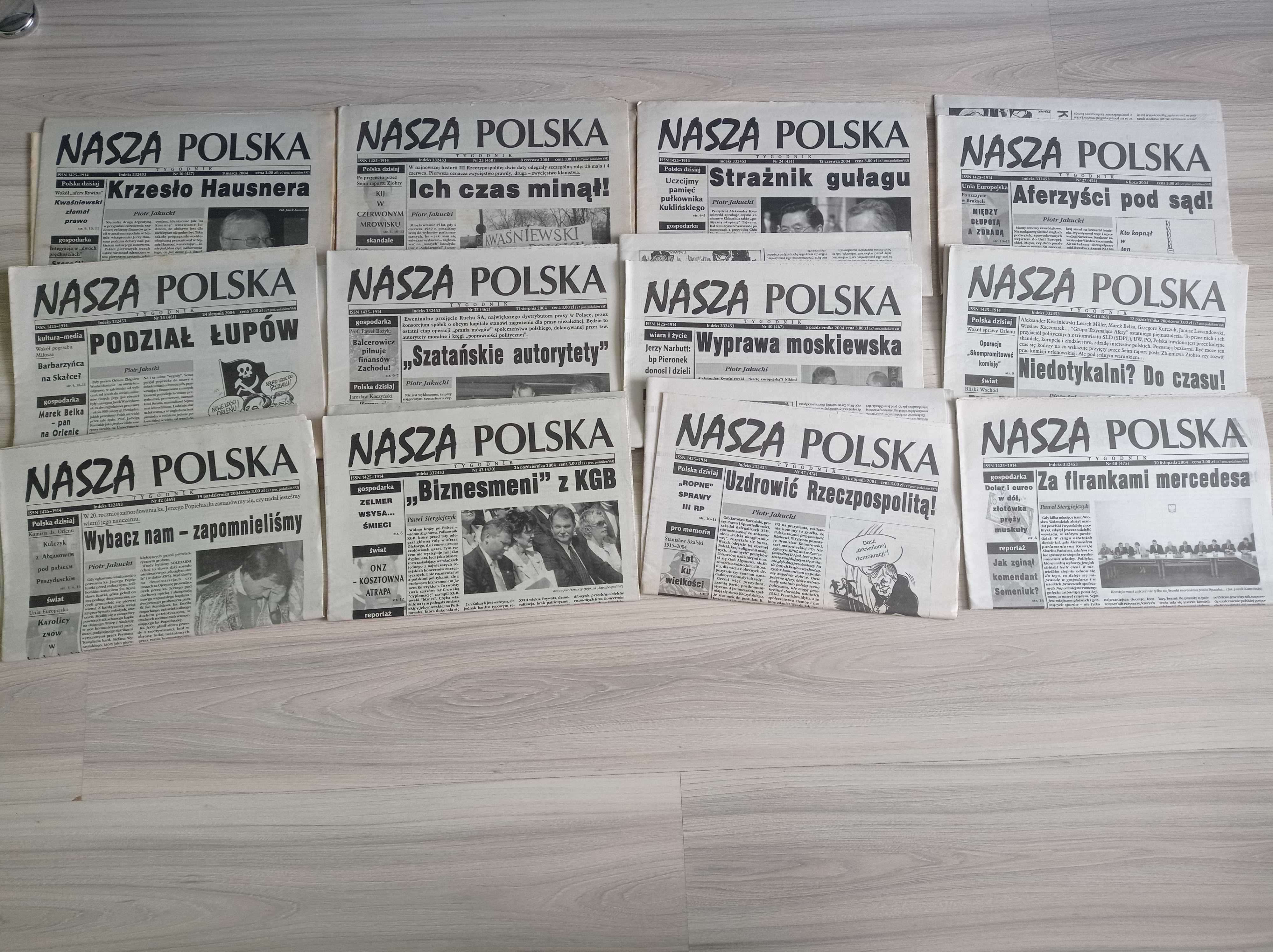 Nasza Polska 2004, zestaw gazet