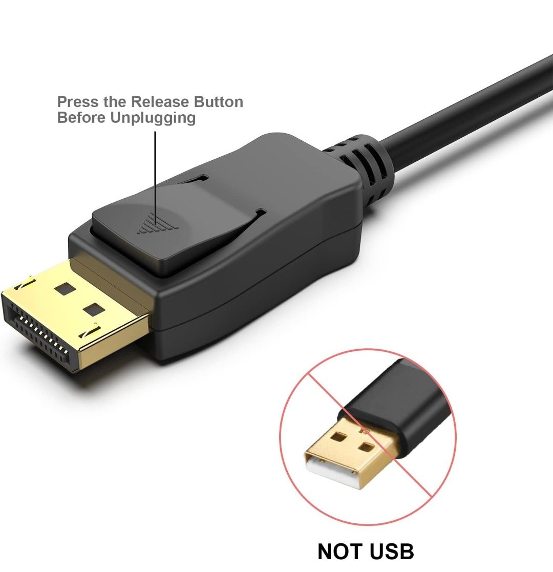 Cabo DisplayPort para HDMI 1,8 m