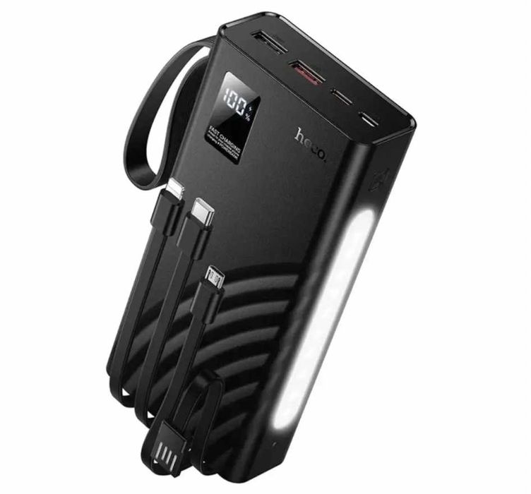 Повербанк HOCO J155 20000mAh зі швидкою зарядкою 22.5W та кабелями