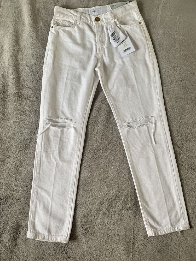 Goldgarn Denim spodnie białe z przetarciami rozmiar XS