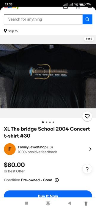 Футболка The bridge School 2004