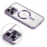Case Etui Iphone 13/14/15 Plus Pro Max Magsafe Magnetyczne J Purpura