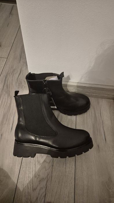 Botki sztyblety skórzane skóra naturalna Next roz 38