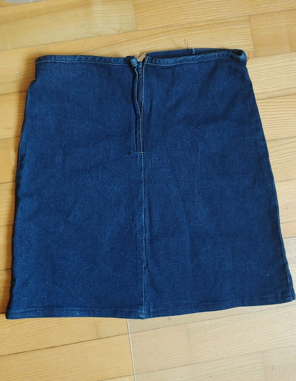 Spódnica granatowa 152 elastyczny jeans