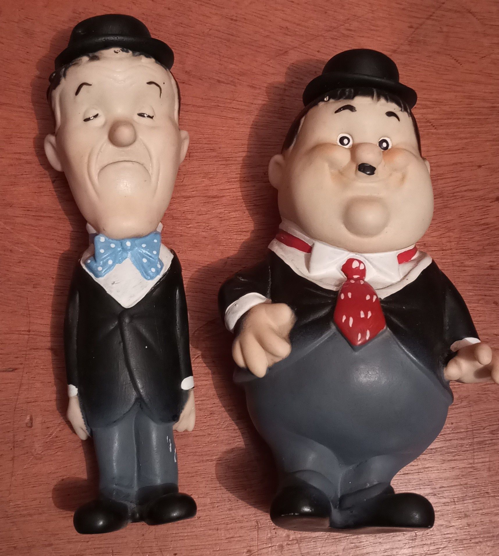 Bonecos de borracha Bucha e Estica  Laurel e Hardy
