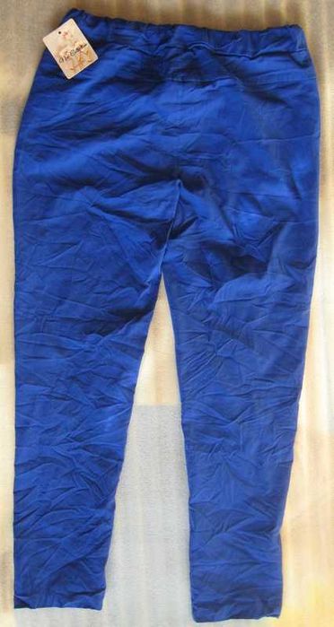 Spodnie damskie gnieciuchy - chabrowe