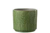 Donica ceramiczna Leaves zielona XL 34250