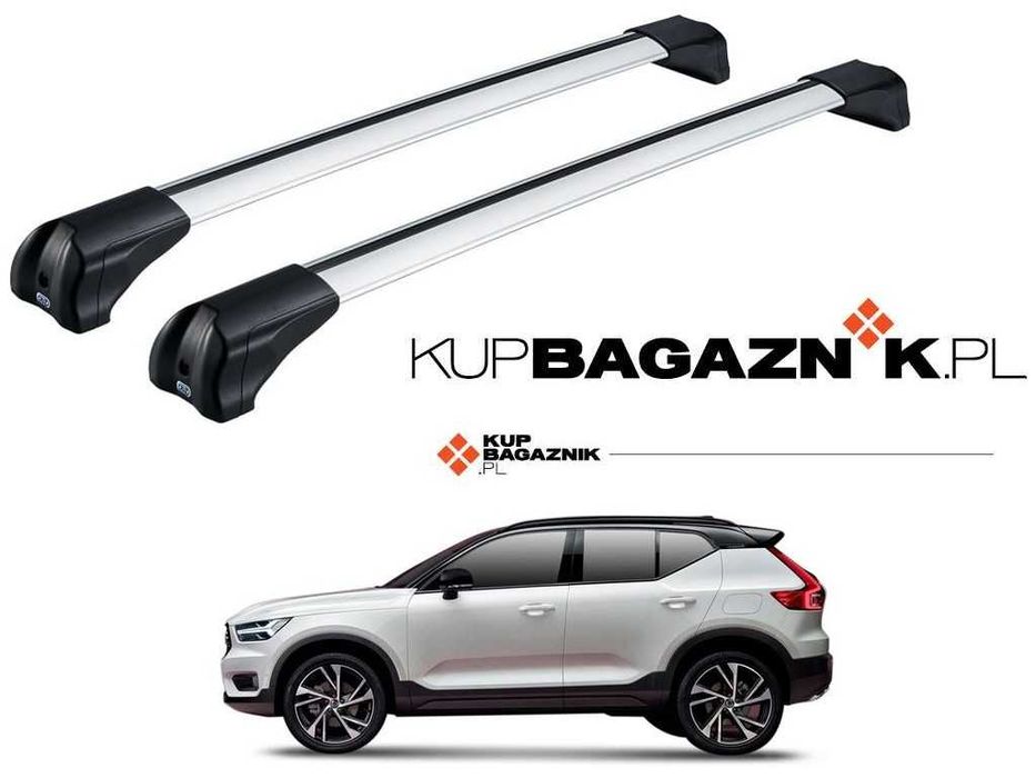 Bagażnik dachowy Volvo XC40 2018 do 2025 SUV bazowy belki relingi dach
