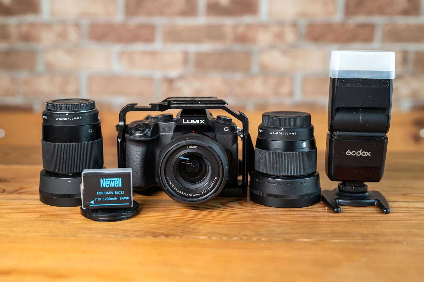 Продам комплект Panasonic/Lumix G80 kit, Sigma 30 1.4 + Sigma 56 1.4 +