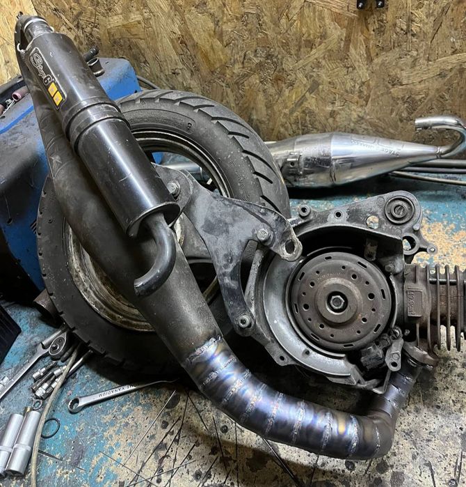 Труба на скутер Хонда дио 35