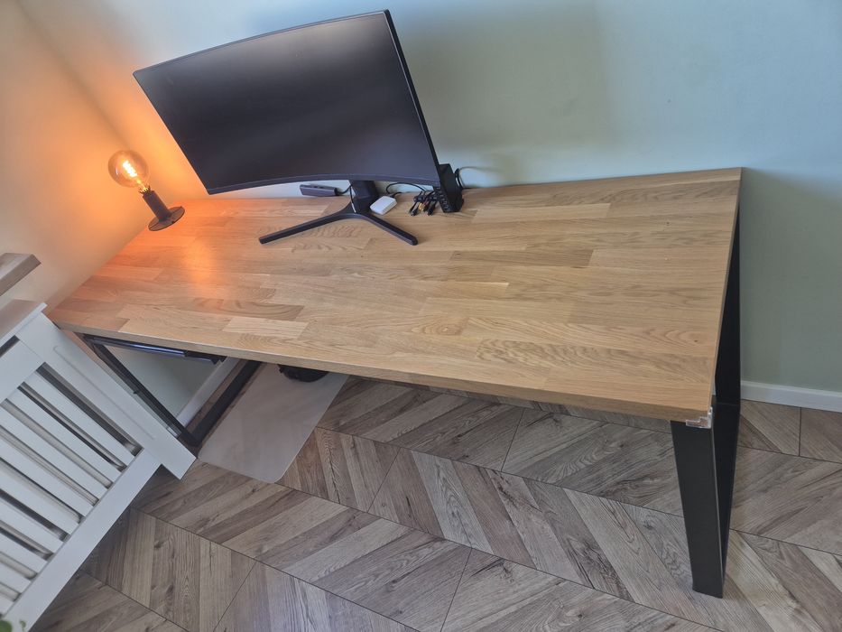 Duże biurko, proste biurko, biurko loft