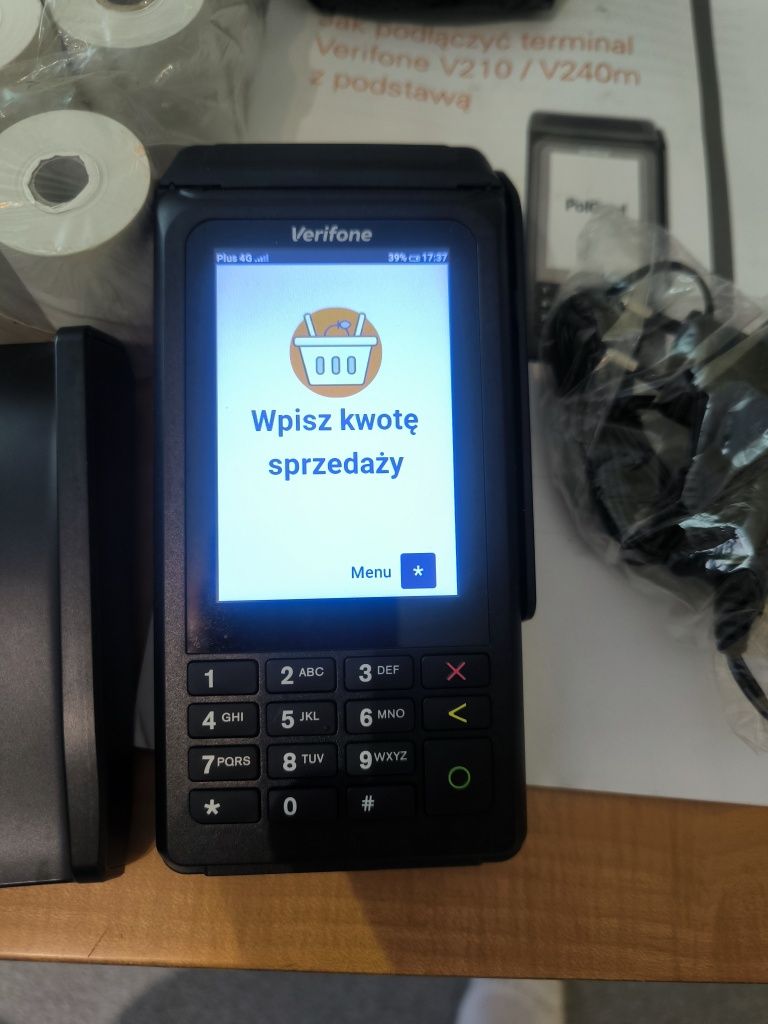 NOWY terminal płatniczy verifone v210
