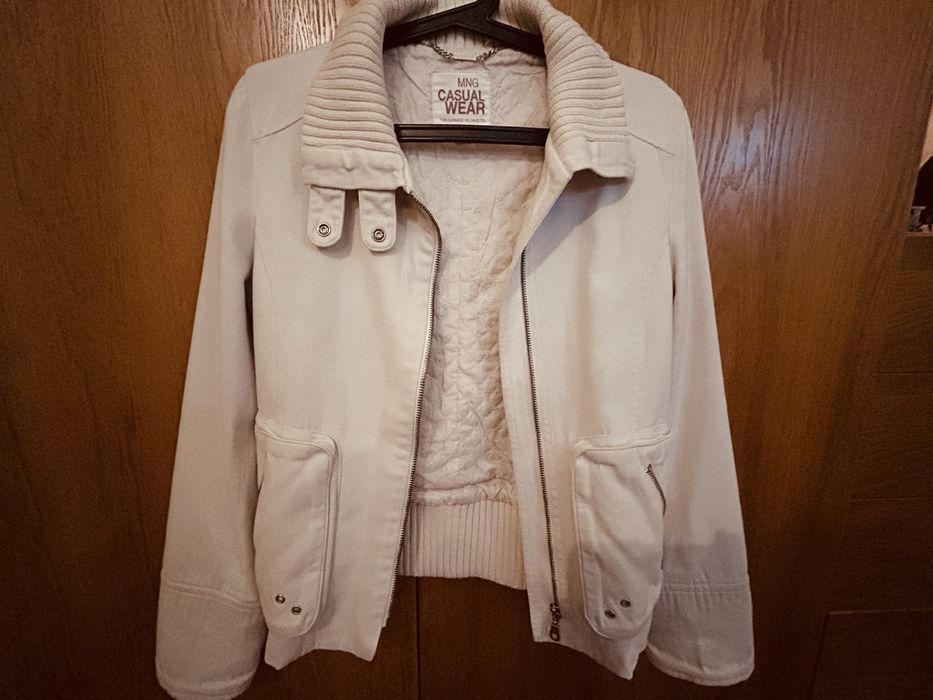 Casaco Mango cor creme