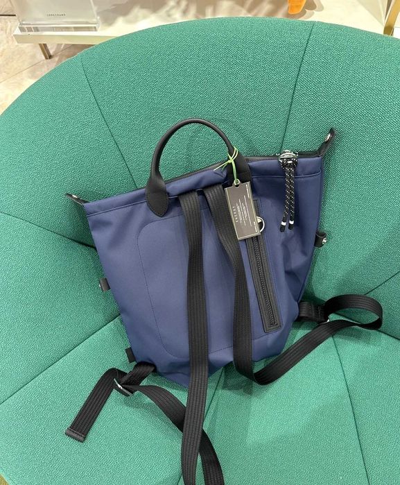 Granatowy plecak Longchamp Nowy Le Pliage Energy L