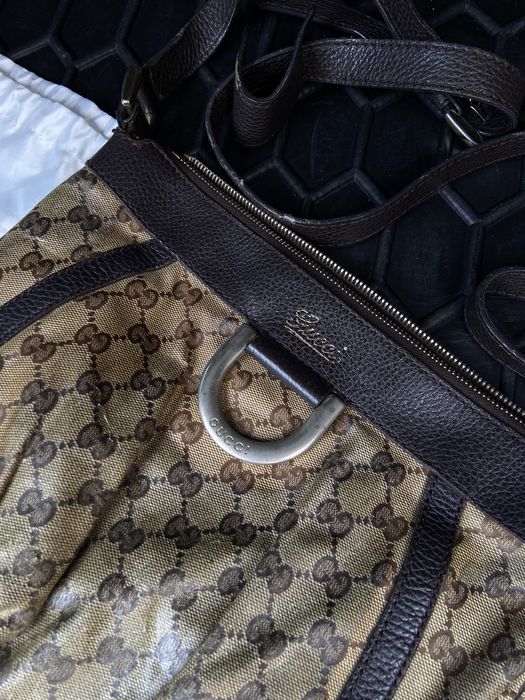 оригінальна сумка Gucci Canvas hobo bag гуччи