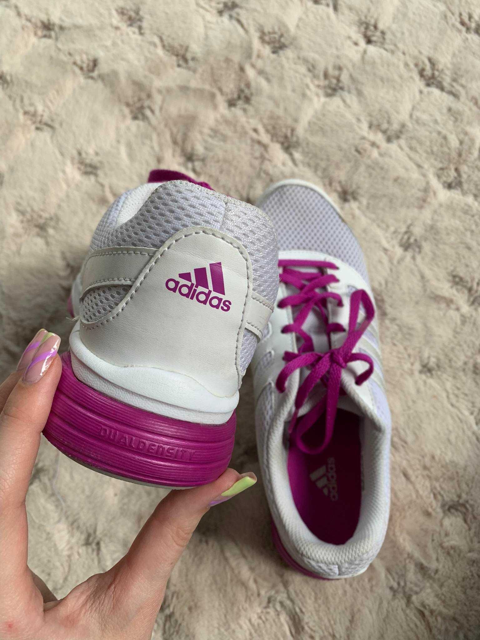 Sportowe buty adidas białe różowe