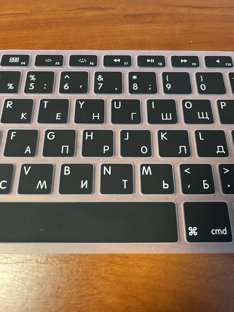 Накладка сіліконова, клавіатура для MacBook A1466, A1369, A1278, A1286