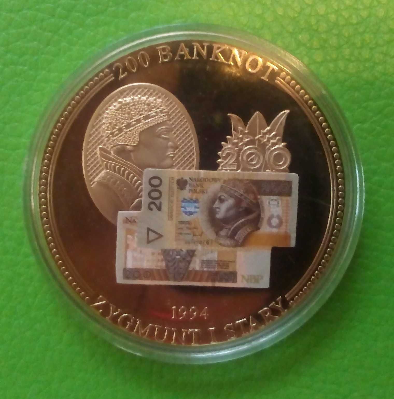 6 x Banknot Medal Mieszko Chrobry Paweł Kazimierz Zygmunt Jagiełło CER