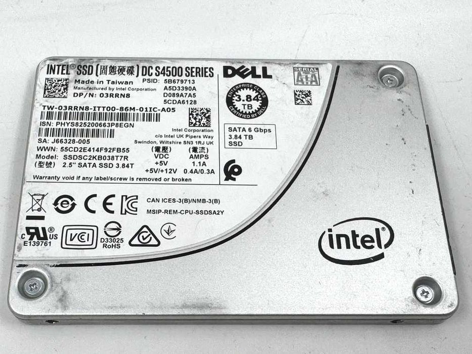 Топовий SSD intel DC S4500 3.84tb (3840gb), майже 4tb. Гарний стан
