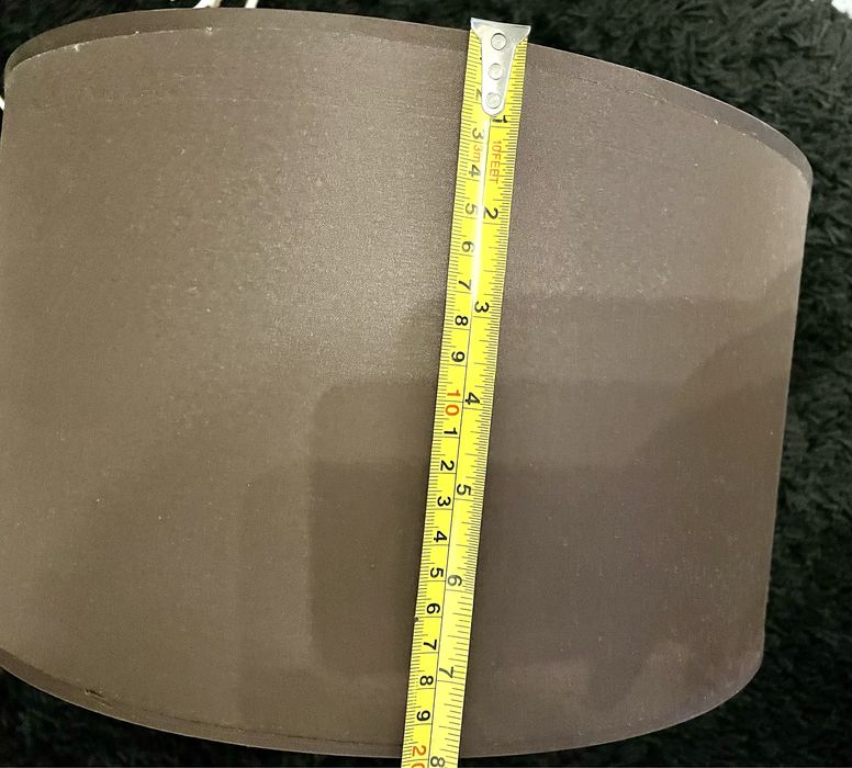 Conjunto de candeeiros teto e mesa de cor chocolate, de alta qualidade