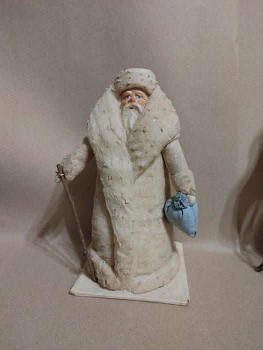 Дед мороз СССР ёлочное украшение с клеймами СССР