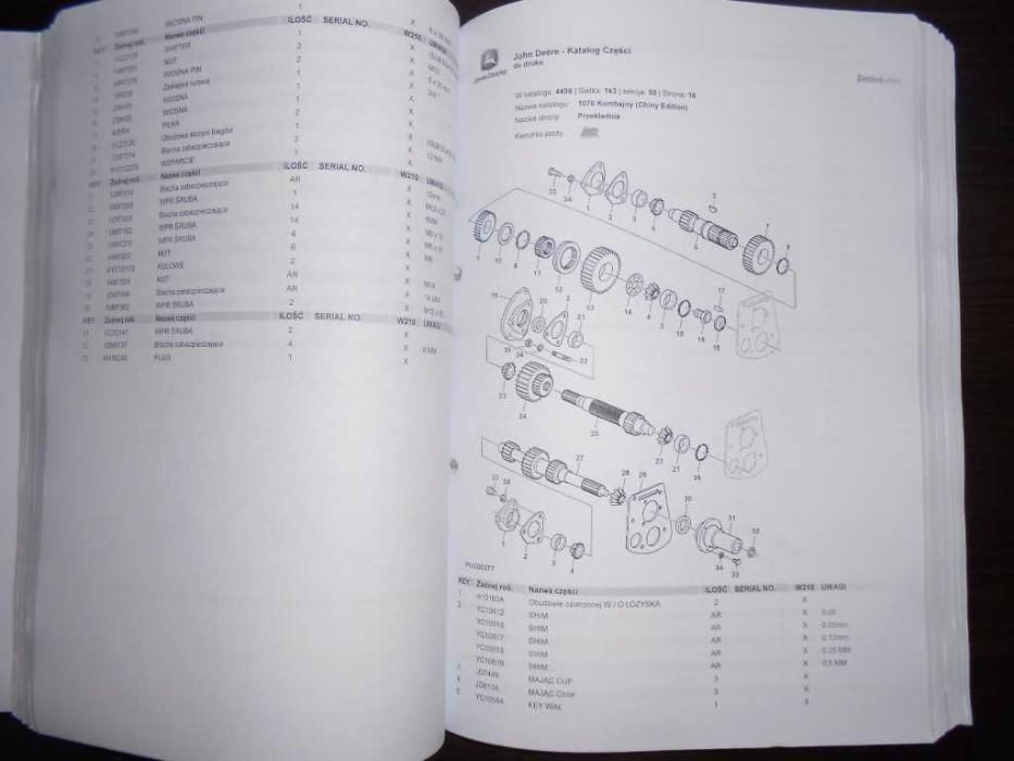 KATALOG CZĘŚCI JOHN DEERE 6600,6610,6710,6810,6910.
