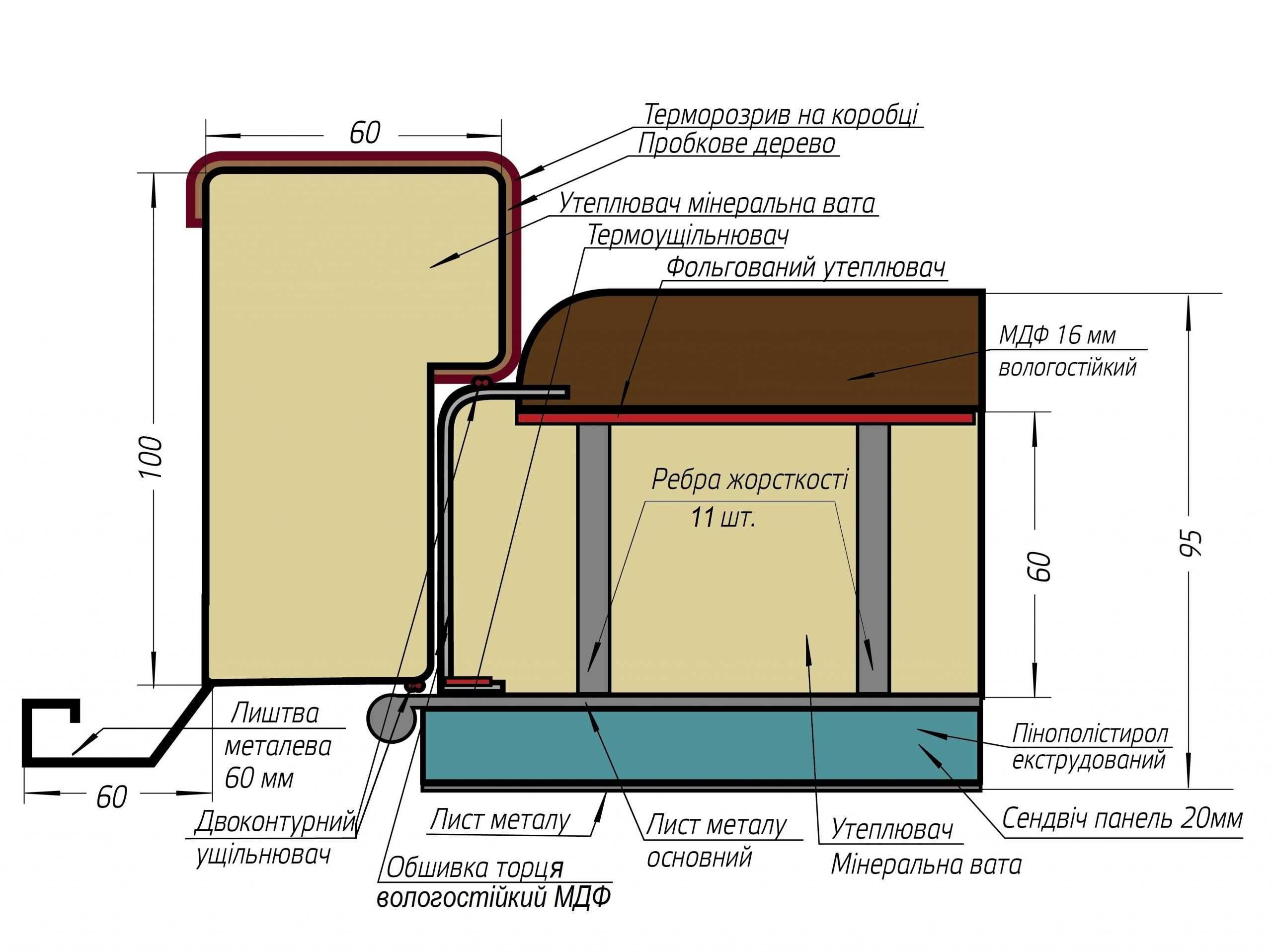 Вуличні двері Булат TERMO House 703 Антрацит /191 дуб полярний ЗНИЖКА