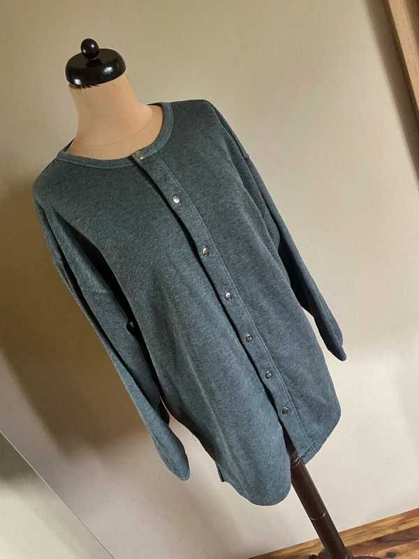 Nordstrom intimates sweter grubszy szary dres oversize luzny l
