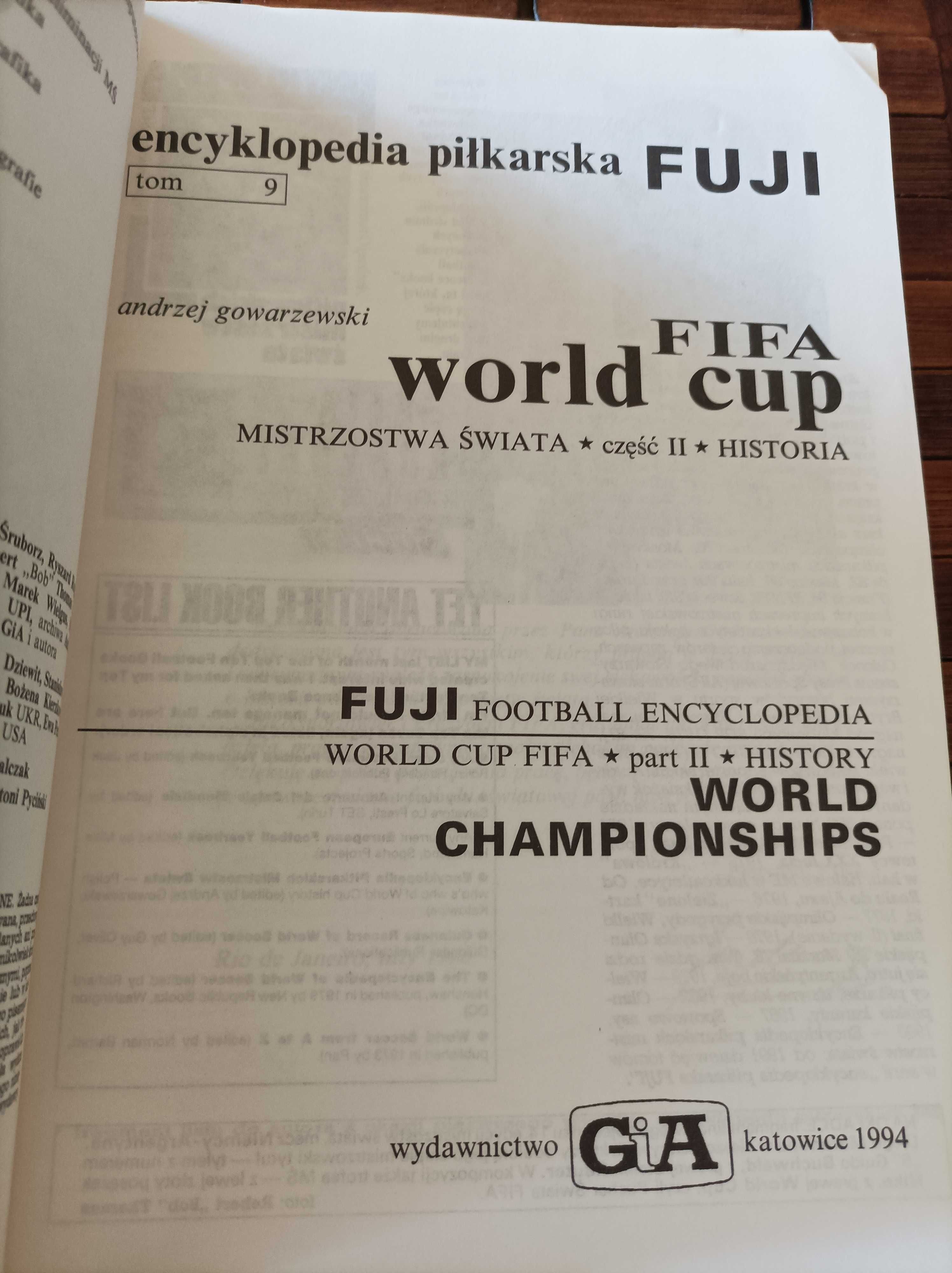 Gowarzewski encyklopedia piłkarska mistrzostwa świata