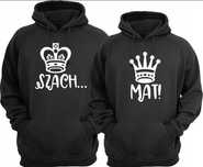 Bluza bluzy dla pary Szach Mat  szachy.