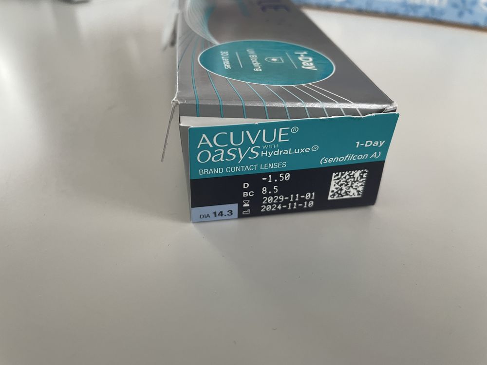 Soczewki Acuvue Oasys 1-day jednodniowe -1,5