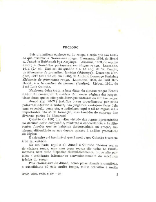 "Temas de Linguística Banta" de Rodrigo de Sá Nogueira [2 livros]