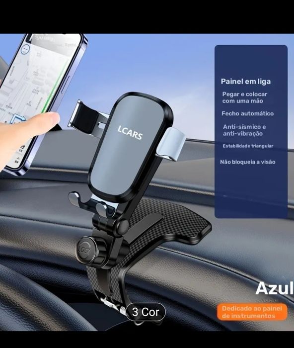 Suporte para telemóvel universal para tablier de carro