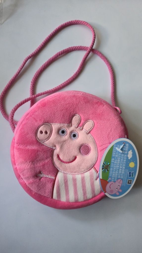 Pluszowa Torebka Świnka Peppa Peppa Pig dla dziewczynki na ramię toreb