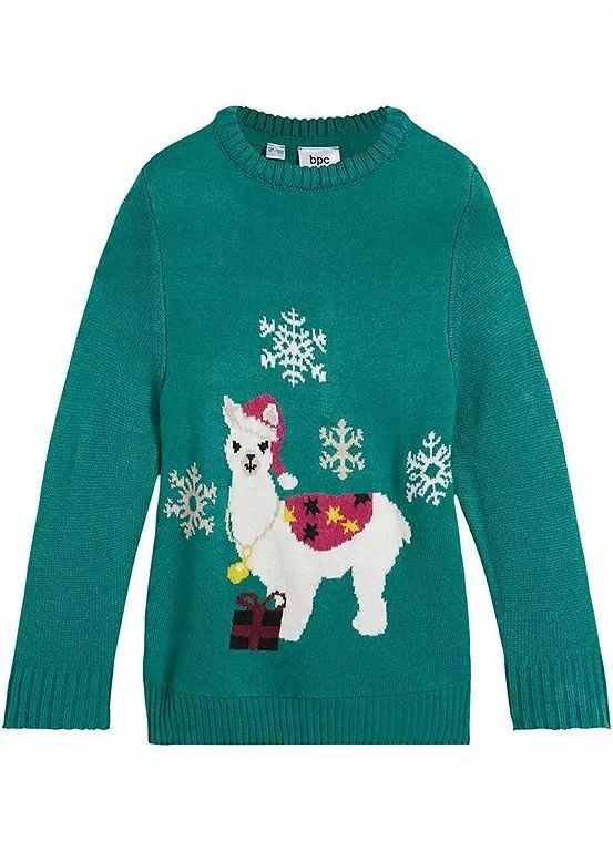 B.P.C sweter dziecięcy świąteczny 116/122.