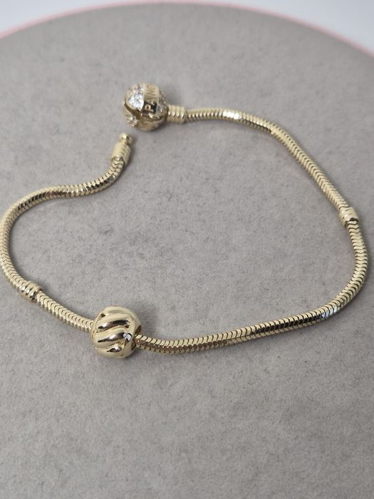 Złoty charms do bransoletki typu Pandora, kulka,585