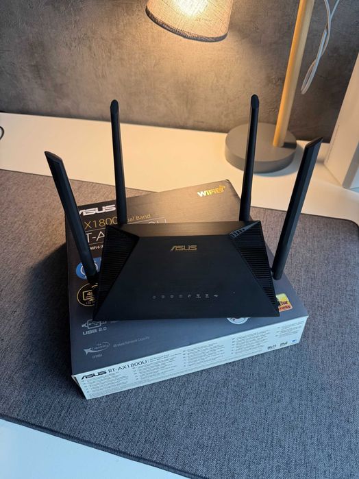 Маршрутизатор ASUS RT-AX1800U | WiFi 6 | MESH | 1 Гбіт/с | Роутер