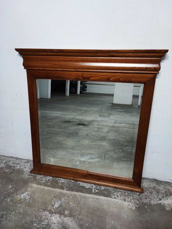 Espelho de cómoda, com moldura em madeira