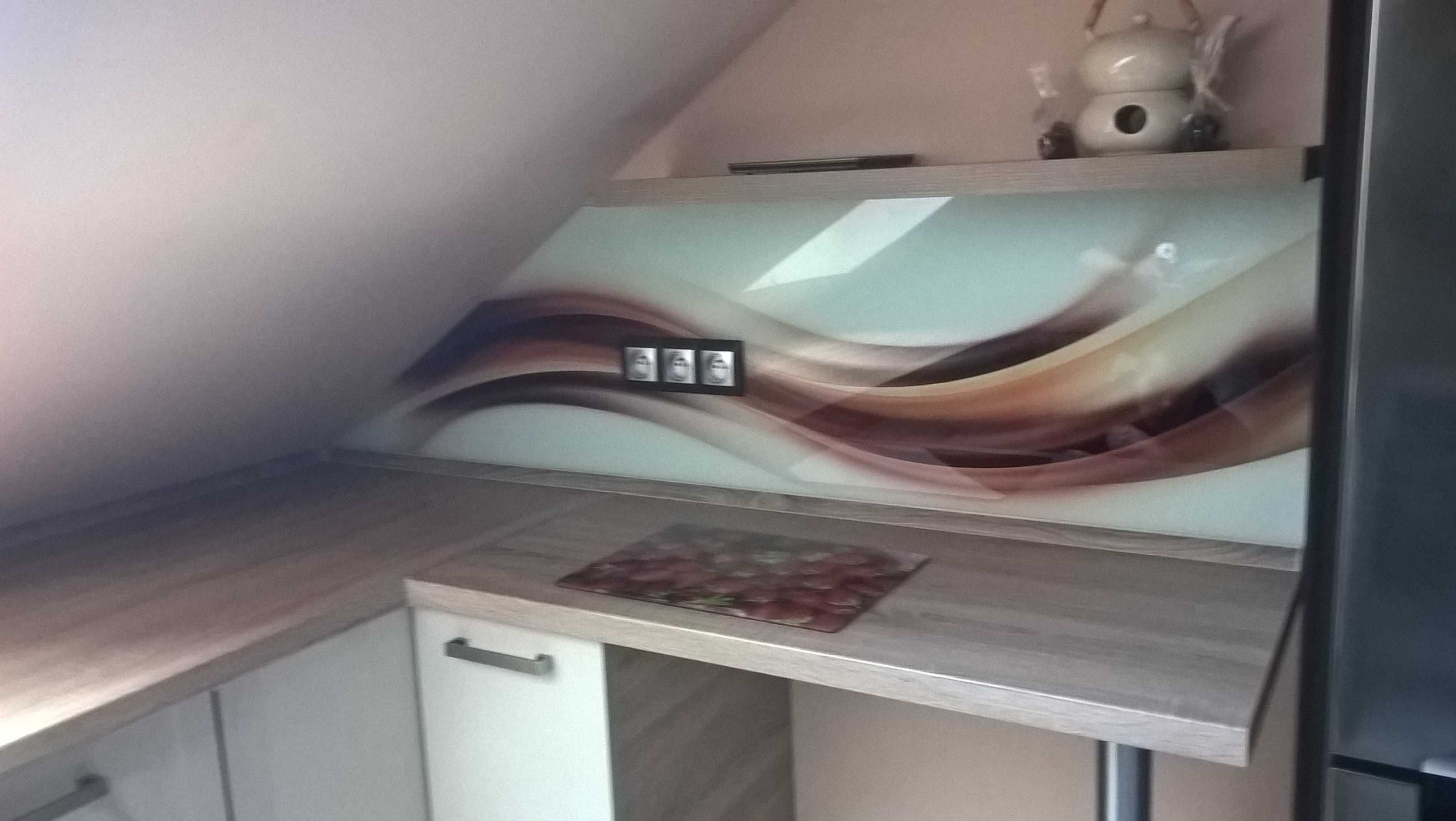 Panel kuchenny z grafiką - szkło hartowane