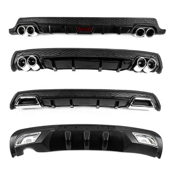 Диффузор универсальный на задний бампер накладка универсальная юбка